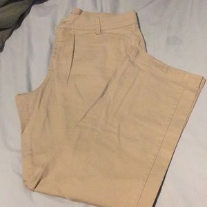Relaxed fit khakis